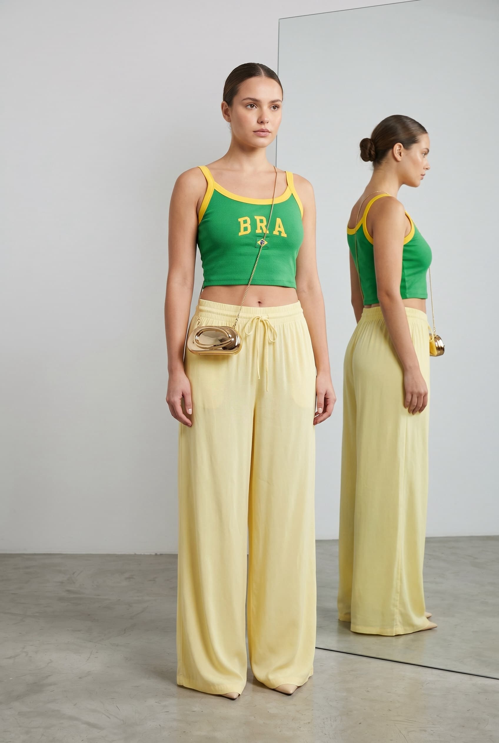 Pantalona e blusinha Brasil